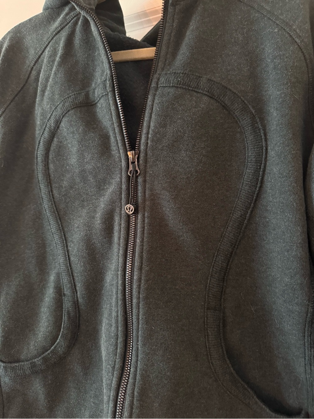 lululemon athletica Heathered Green Scuba Hooded Full-Zip Jacket - Picture 2 of 3